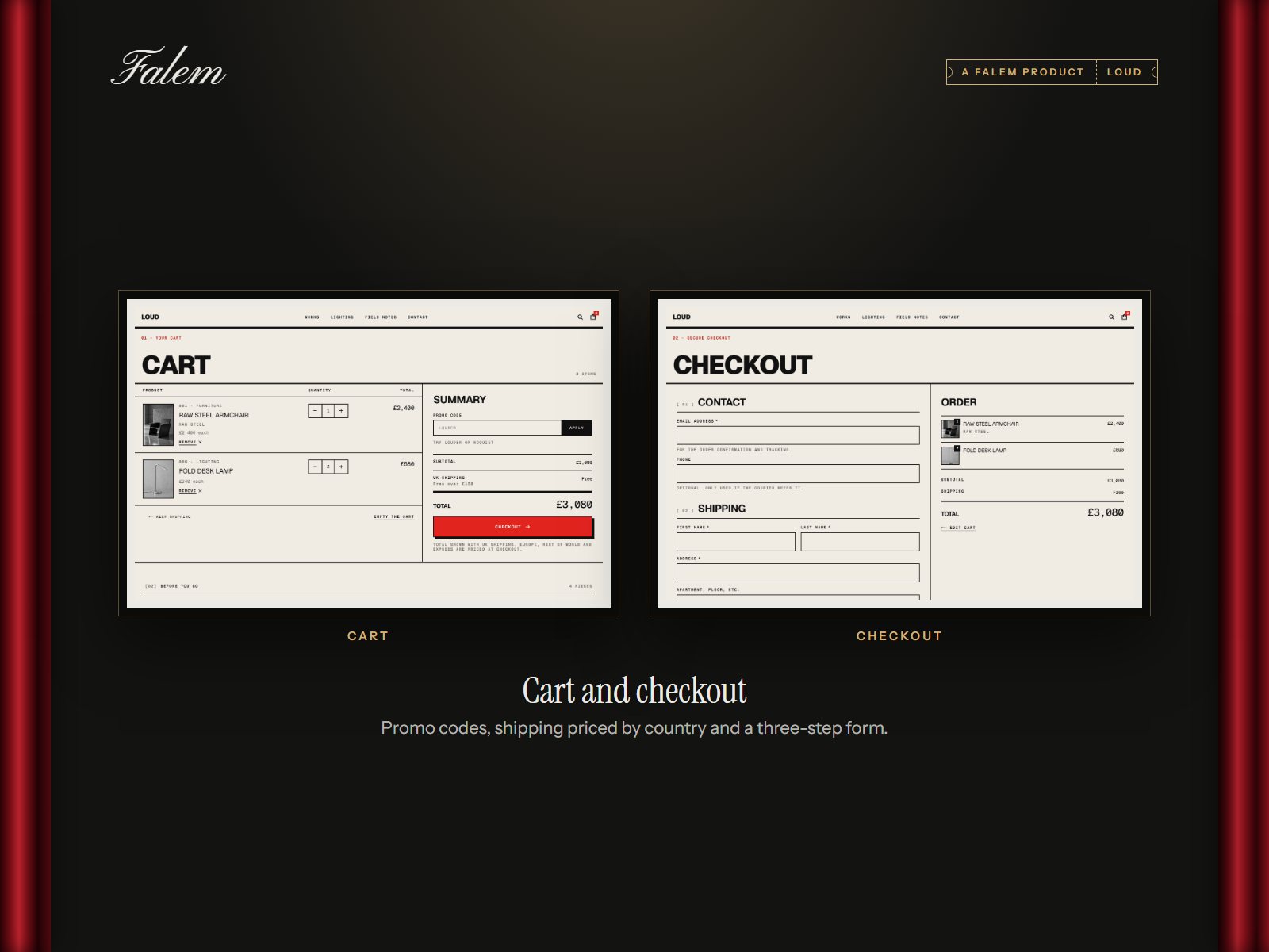 LOUD: Cart and checkout