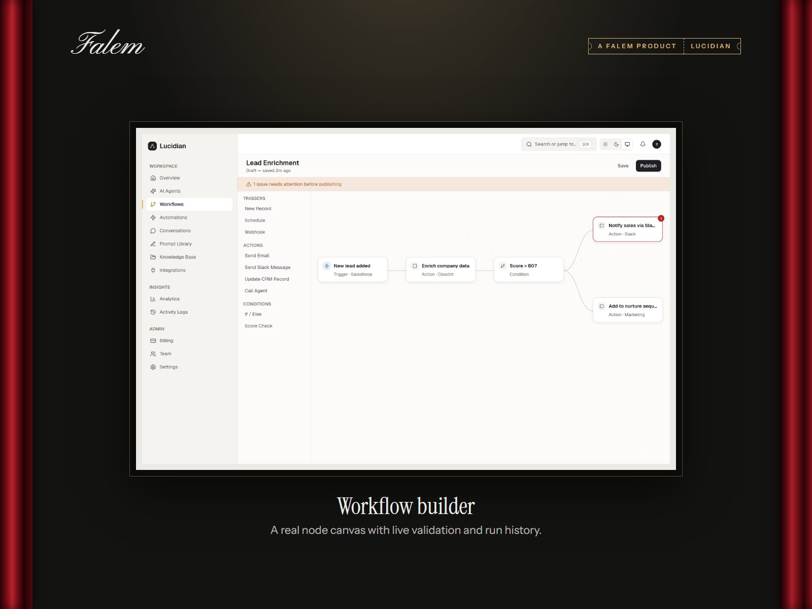 Lucidian: Workflow builder