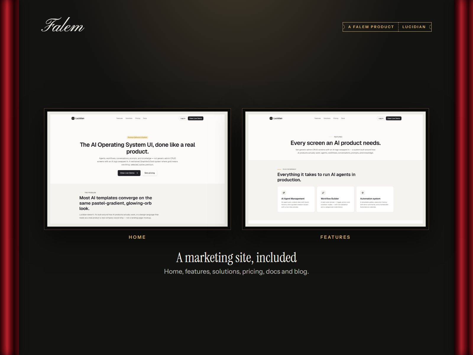 Lucidian: Marketing site